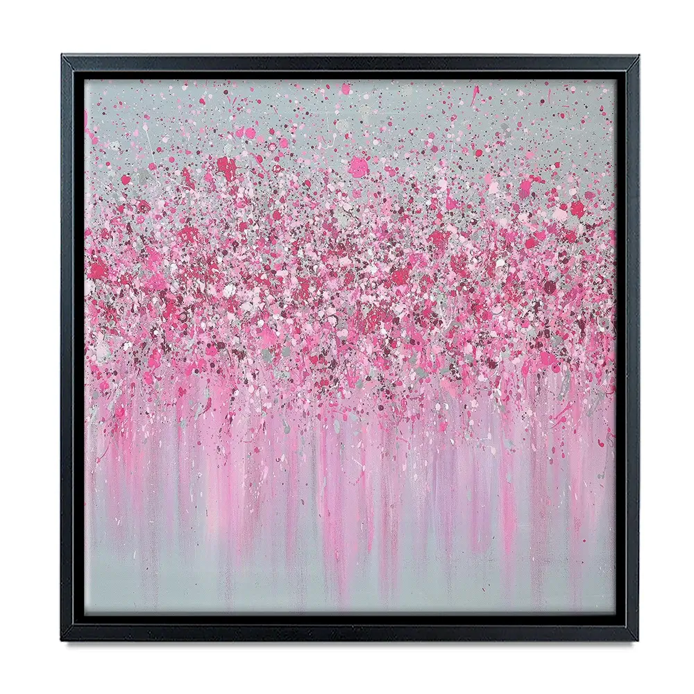 Pretty In Pink Square Canvas Print Pretty In Pink Square Canvas Print wall art product Jo Gough