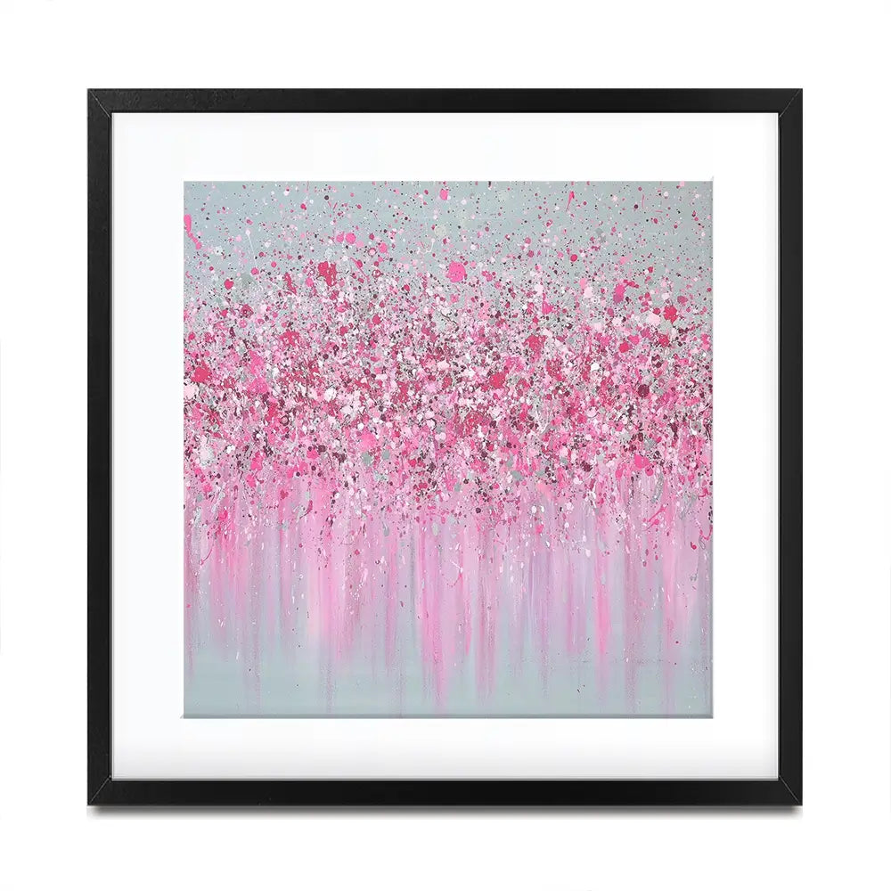 Pretty In Pink Square Framed Art Print Pretty In Pink Square Framed Art Print wall art product Jo Gough