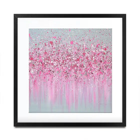 Pretty In Pink Square Framed Art Print Pretty In Pink Square Framed Art Print wall art product Jo Gough