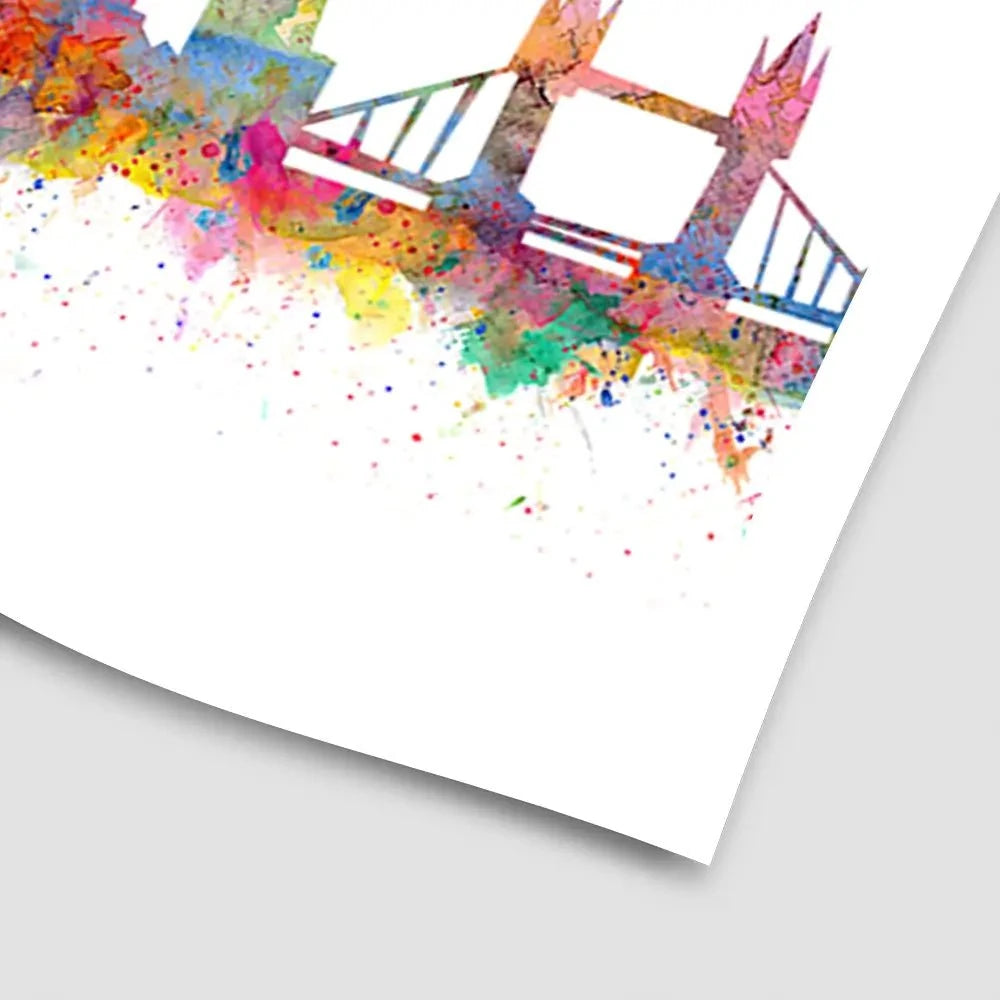 Pretty London Skyline Art Print Pretty London Skyline Art Print wall art product siloto / Shutterstock