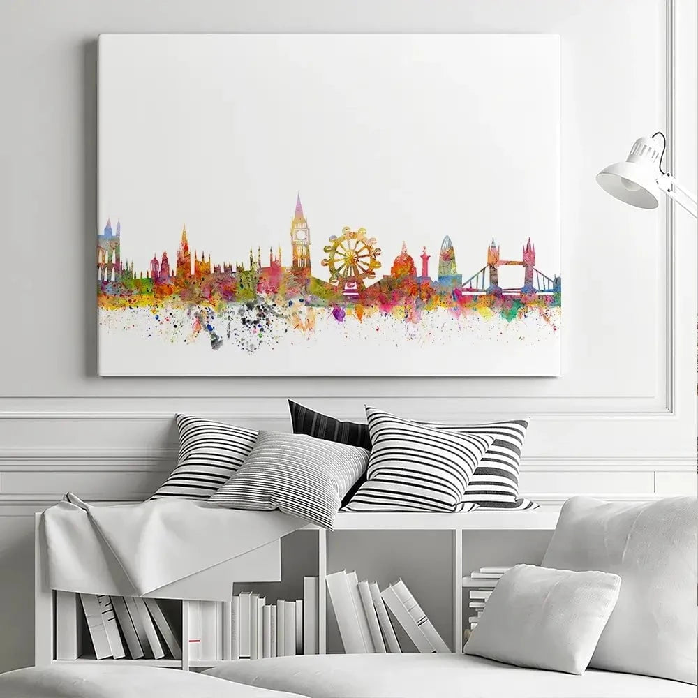 Pretty London Skyline Canvas Print Pretty London Skyline Canvas Print wall art product siloto / Shutterstock
