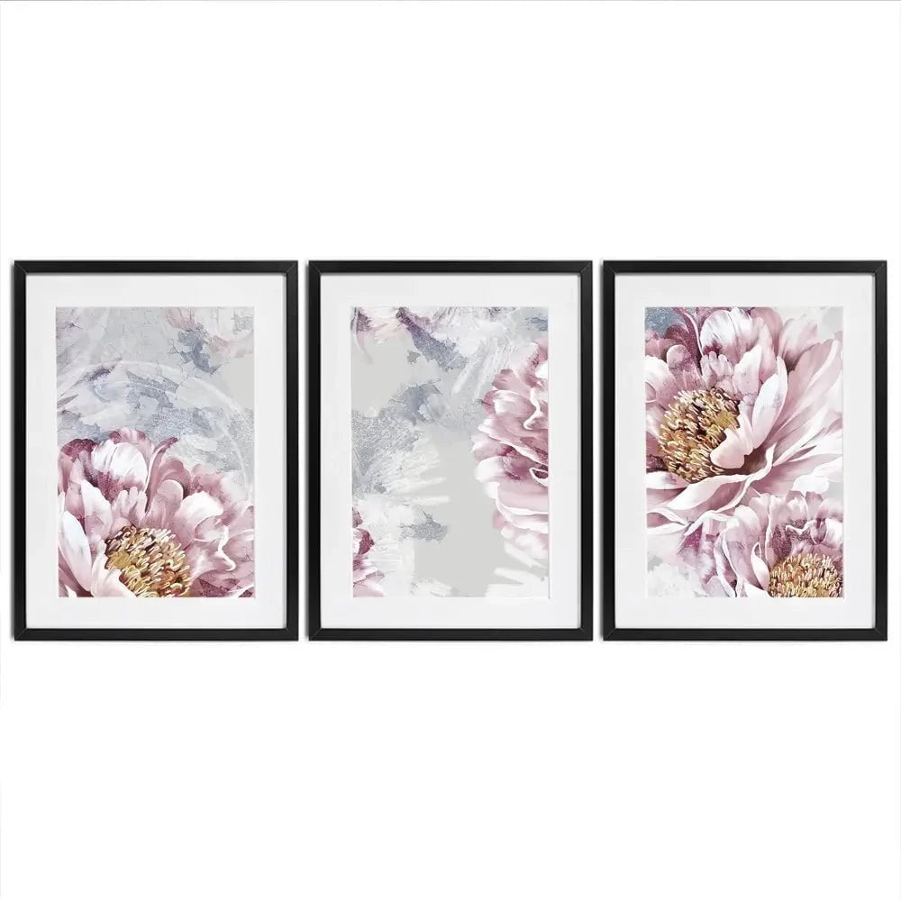 Pretty Peonies Framed Art Print Trio Pretty Peonies Framed Art Print Trio wall art product Victoriya1994 / Shutterstock