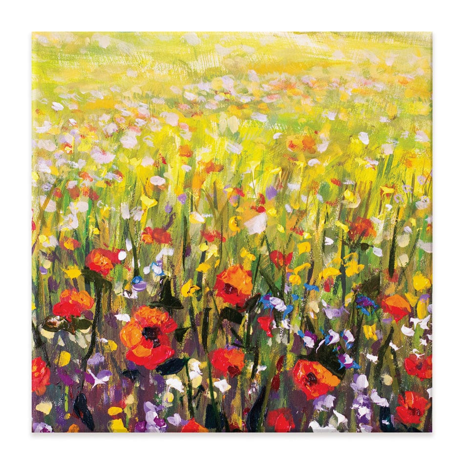 Pretty Poppies Square Canvas Print wall art product Valery Rybakow / Shutterstock