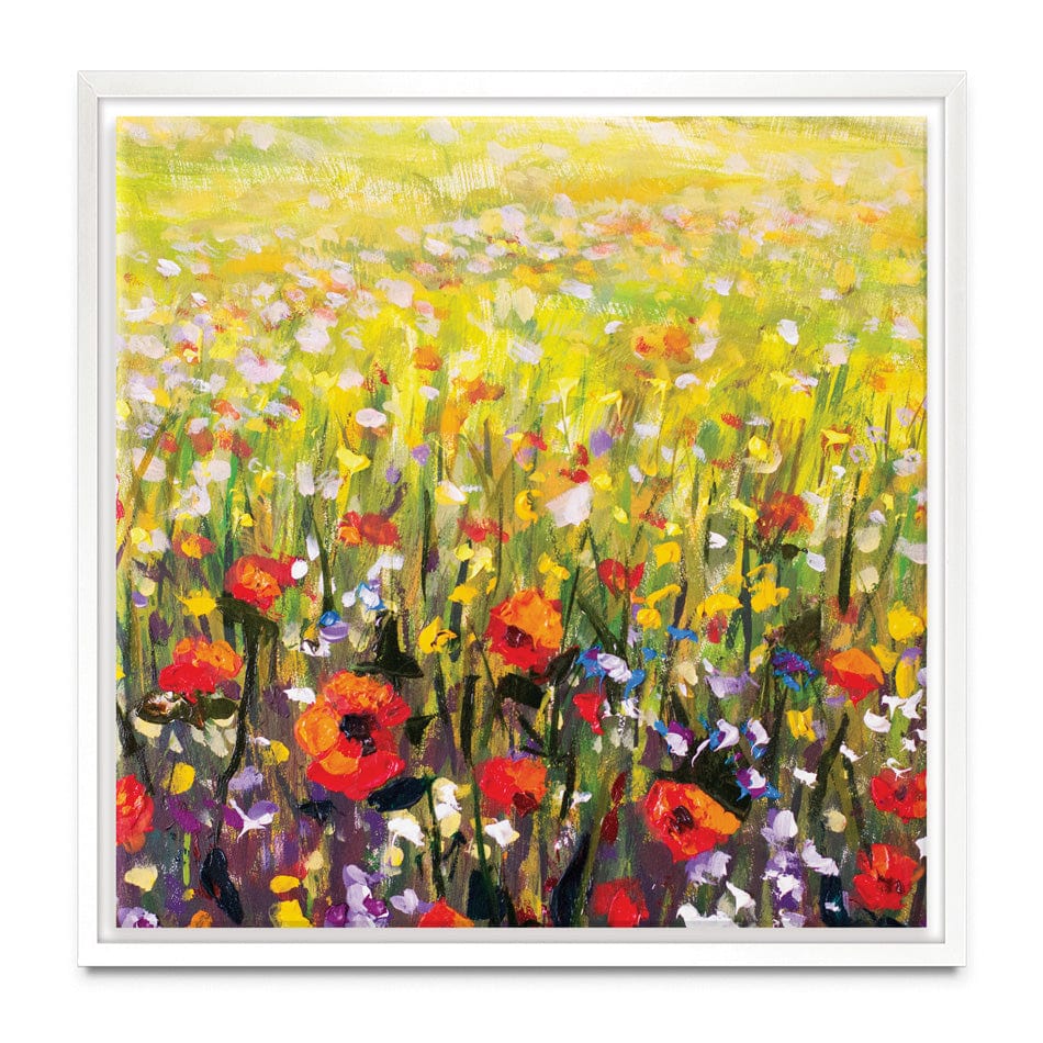 Pretty Poppies Square Canvas Print wall art product Valery Rybakow / Shutterstock