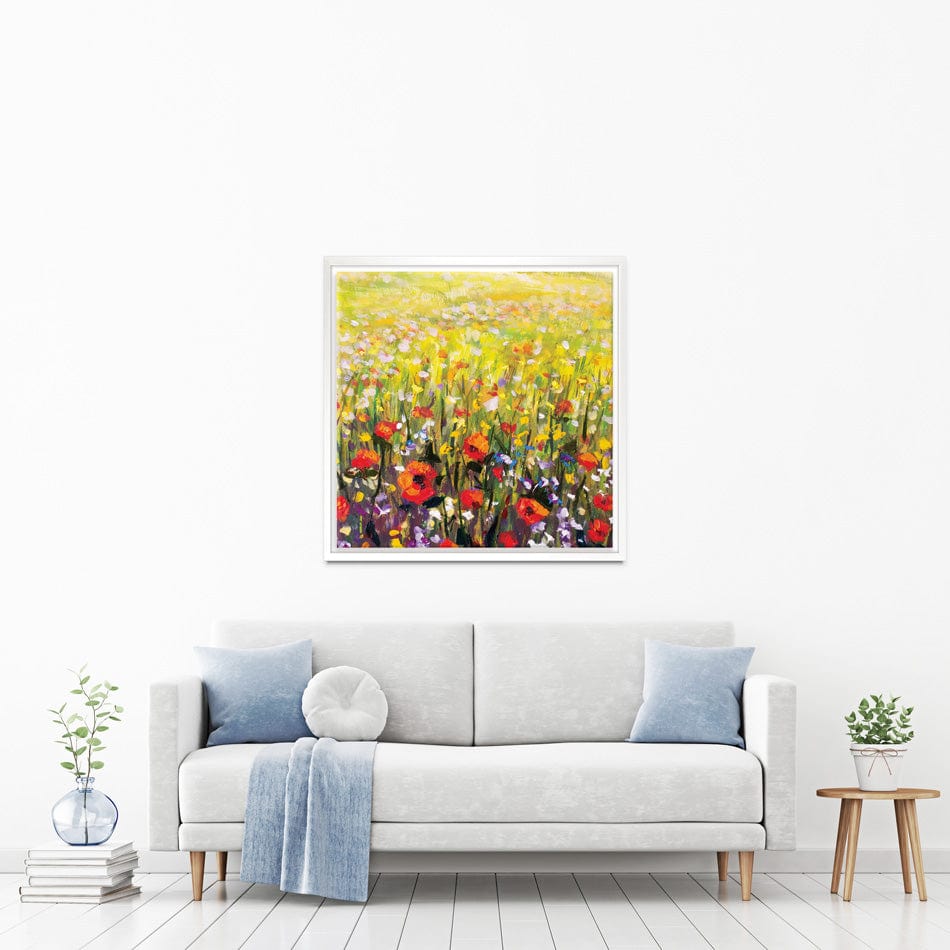Pretty Poppies Square Canvas Print wall art product Valery Rybakow / Shutterstock