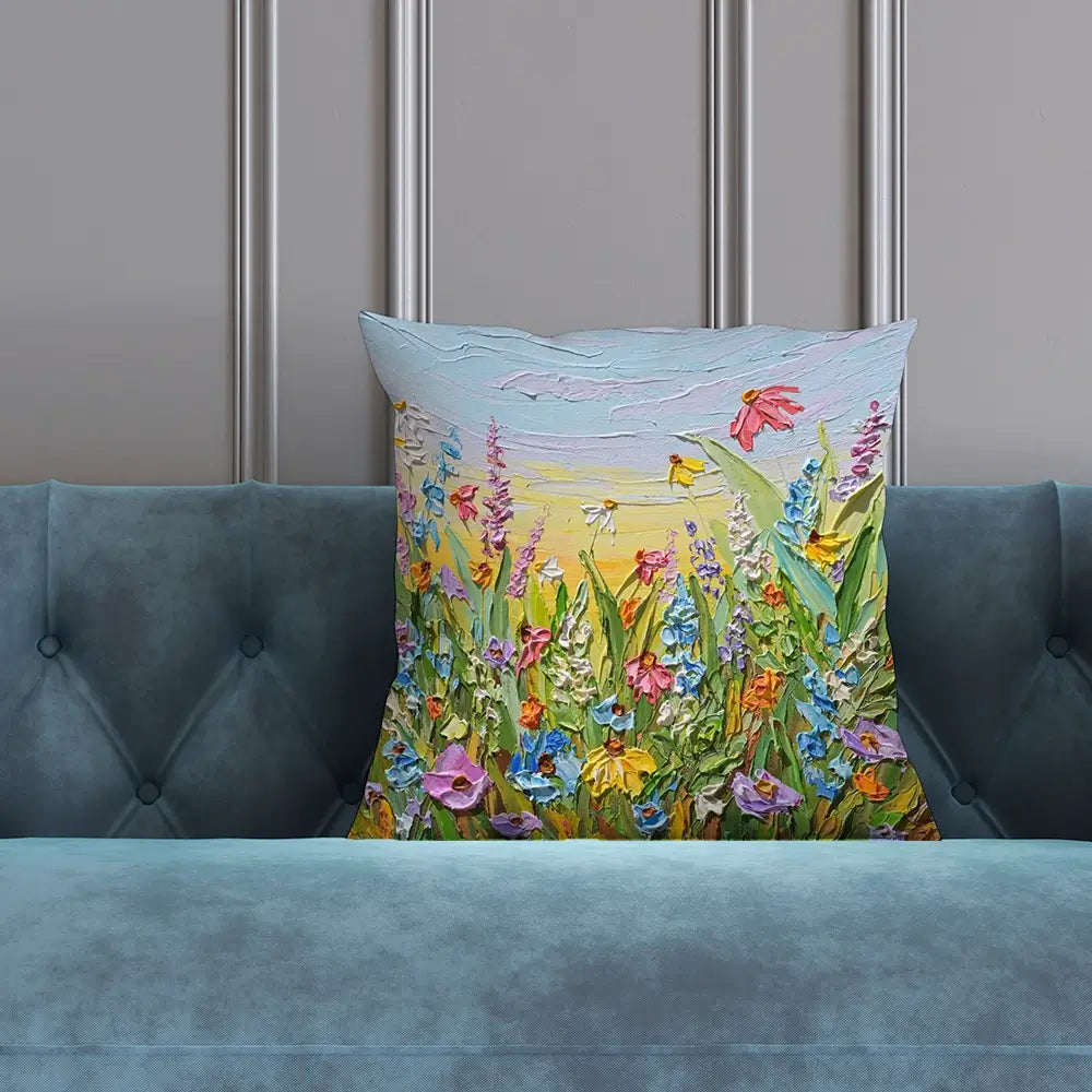 Pretty Summer View Cushion Pretty Summer View Cushion wall art product Olga Tkachyk