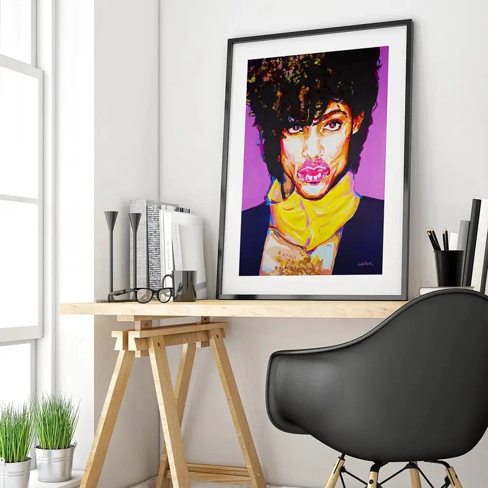 Prince Kiss Framed Art Print Prince Kiss Framed Art Print wall art product Juliet Stockton