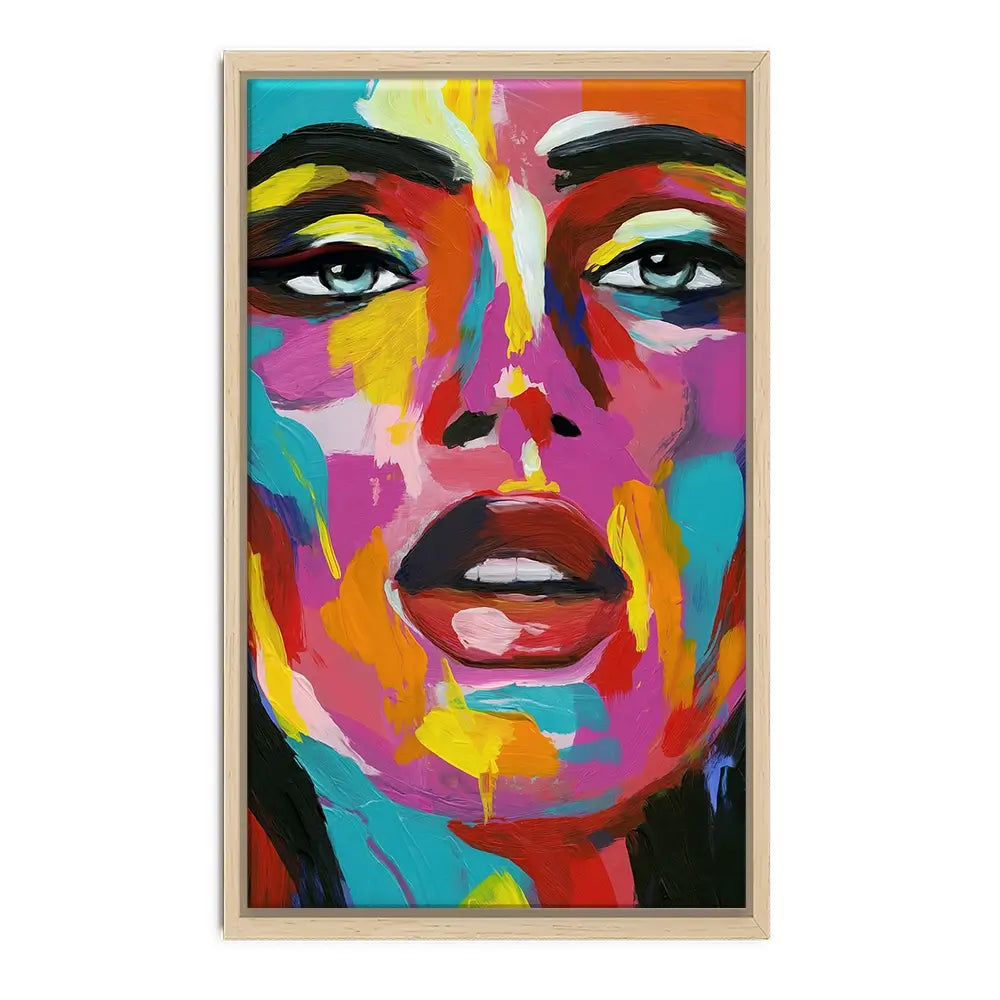 Prismatic Pout Canvas Print Prismatic Pout Canvas Print wall art product Annie Warren