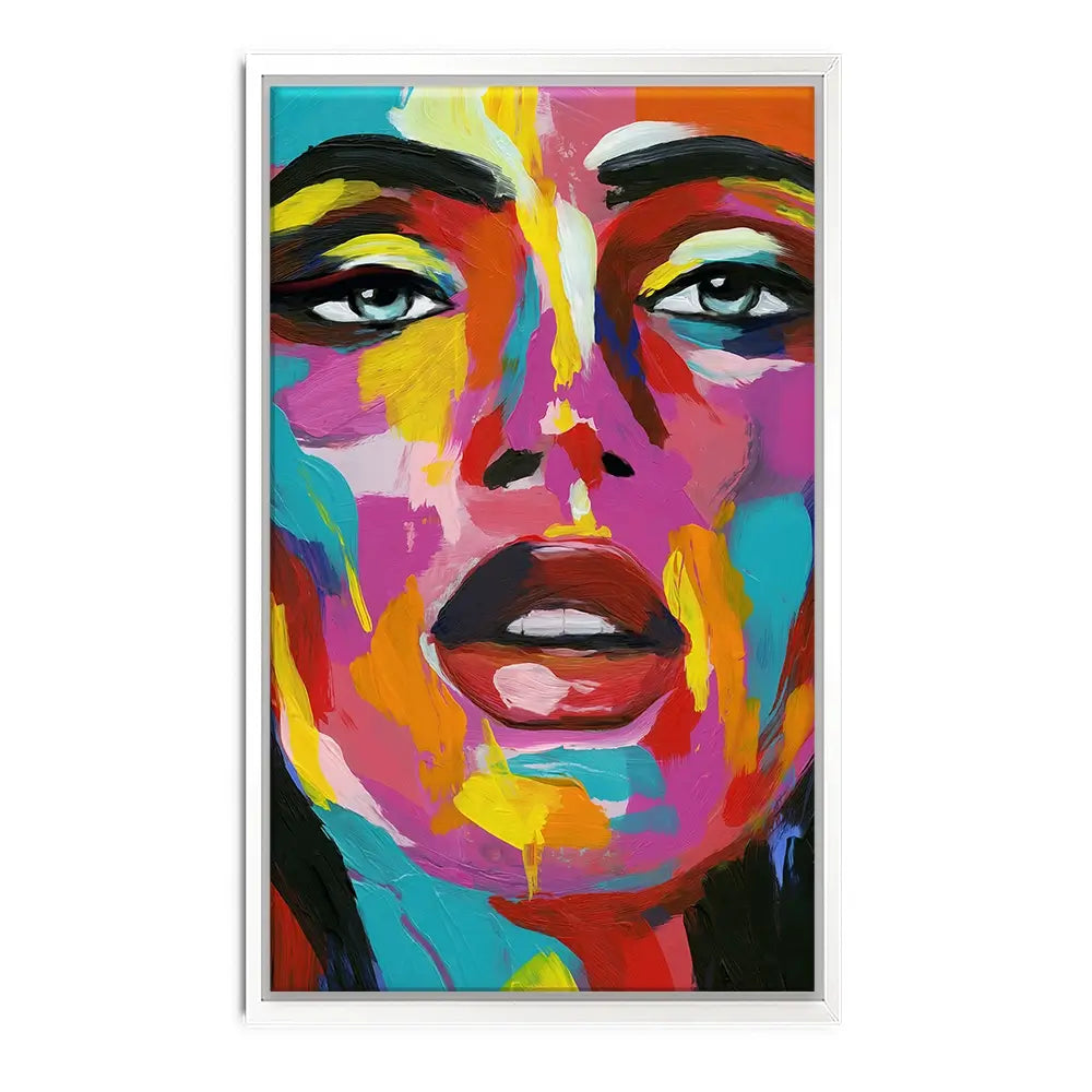 Prismatic Pout Canvas Print Prismatic Pout Canvas Print wall art product Annie Warren