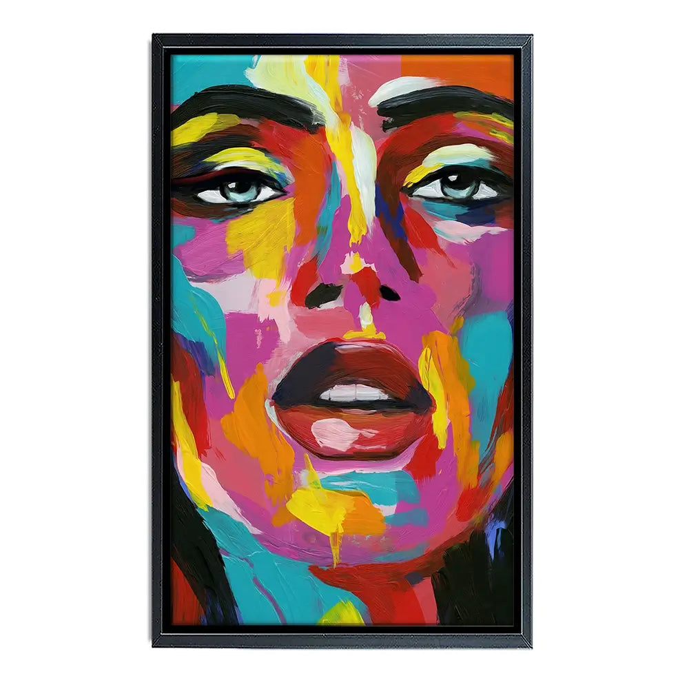 Prismatic Pout Canvas Print Prismatic Pout Canvas Print wall art product Annie Warren