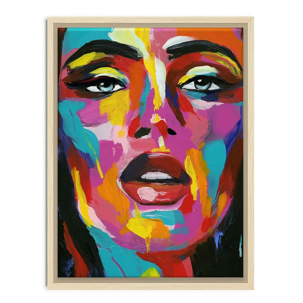 Prismatic Pout Canvas Print Prismatic Pout Canvas Print wall art product Annie Warren