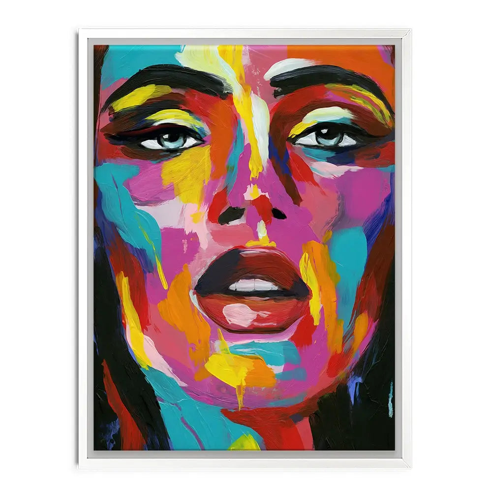 Prismatic Pout Canvas Print Prismatic Pout Canvas Print wall art product Annie Warren
