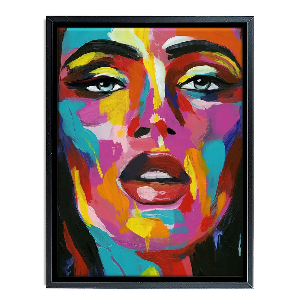 Prismatic Pout Canvas Print Prismatic Pout Canvas Print wall art product Annie Warren