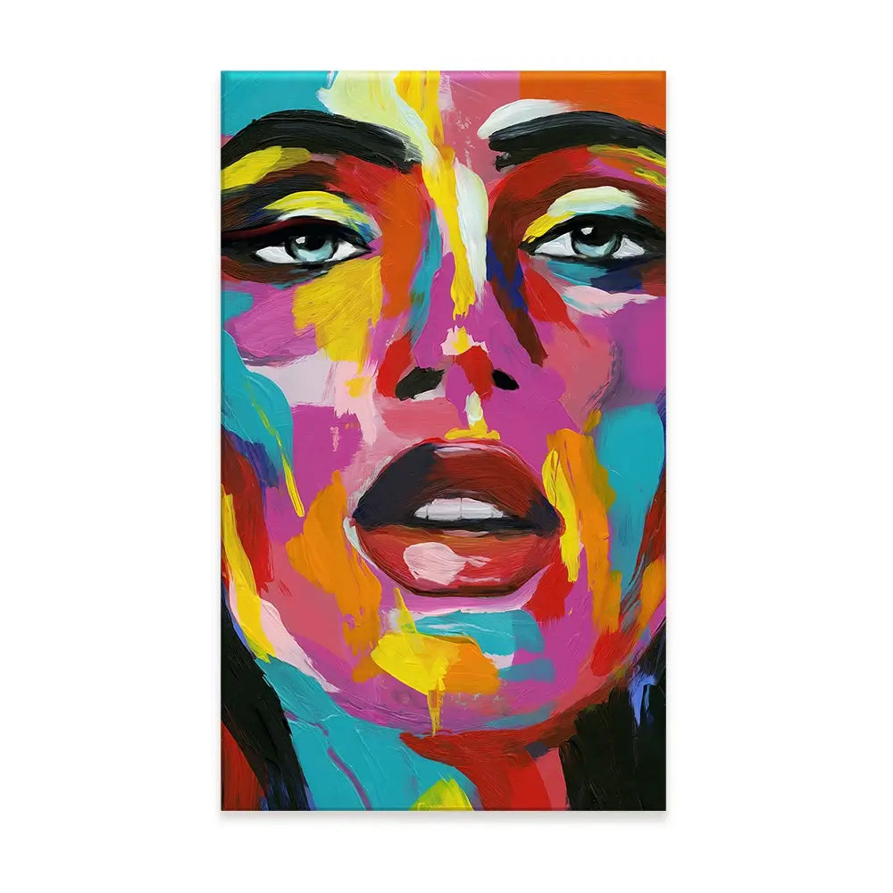 Prismatic Pout Canvas Print Prismatic Pout Canvas Print wall art product Annie Warren