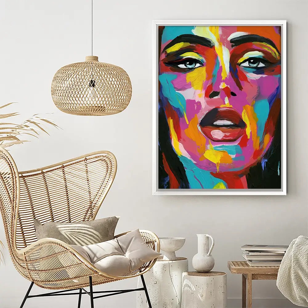 Prismatic Pout Canvas Print Prismatic Pout Canvas Print wall art product Annie Warren