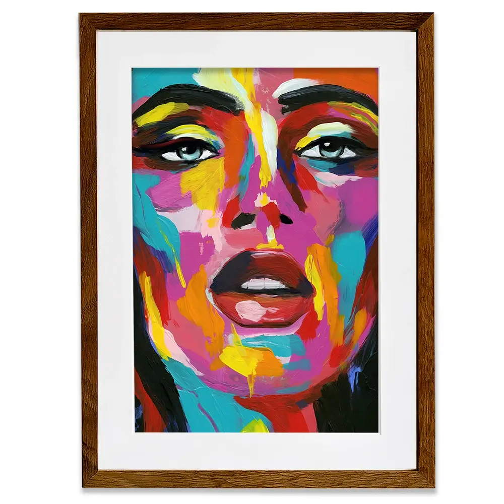 Prismatic Pout Framed Art Print Prismatic Pout Framed Art Print wall art product Annie Warren