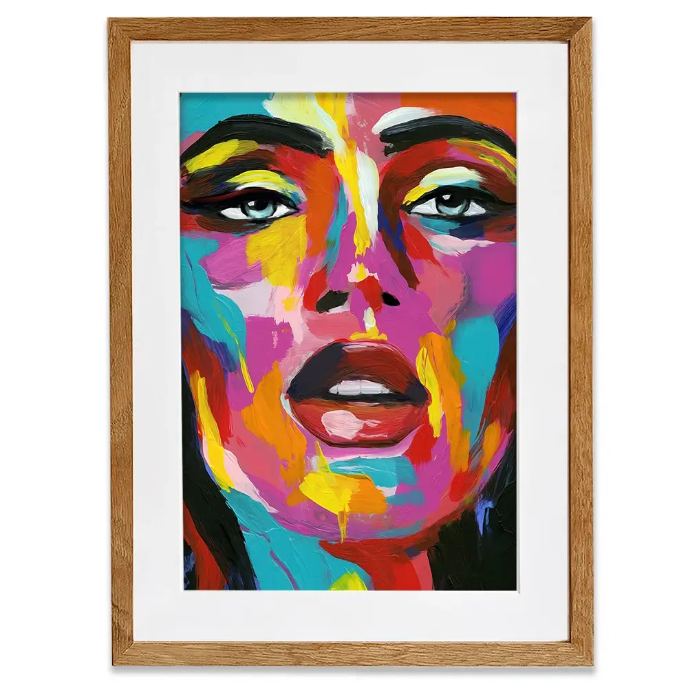 Prismatic Pout Framed Art Print Prismatic Pout Framed Art Print wall art product Annie Warren