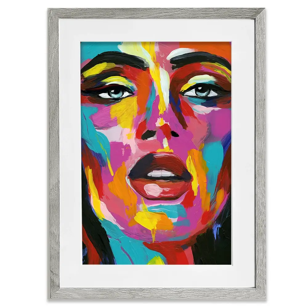 Prismatic Pout Framed Art Print Prismatic Pout Framed Art Print wall art product Annie Warren