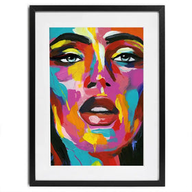 Prismatic Pout Framed Art Print Prismatic Pout Framed Art Print wall art product Annie Warren