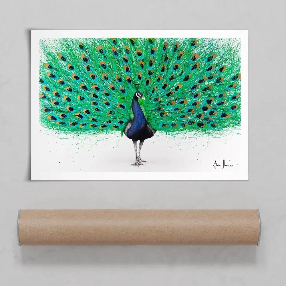 Proud Peacock Art Print Proud Peacock Art Print wall art product Ashvin Harrison