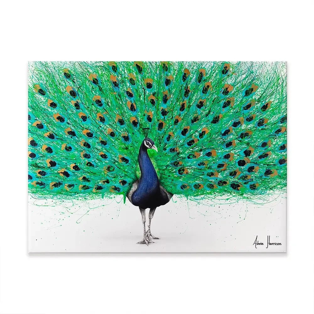 Proud Peacock Canvas Print Proud Peacock Canvas Print wall art product Ashvin Harrison