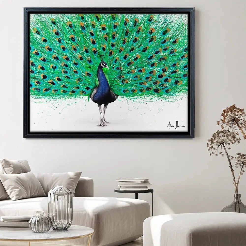 Proud Peacock Canvas Print Proud Peacock Canvas Print wall art product Ashvin Harrison