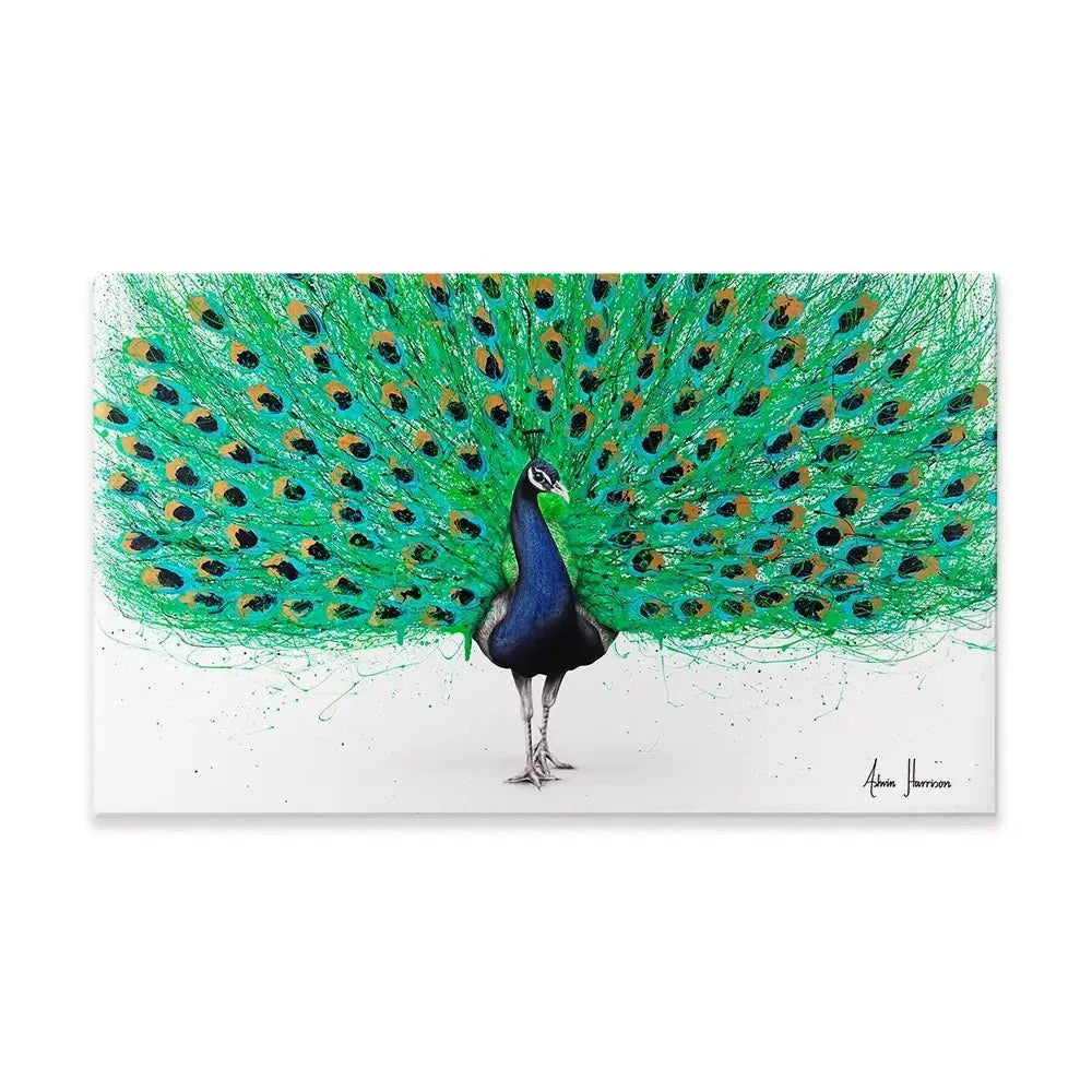 Proud Peacock Canvas Print Proud Peacock Canvas Print wall art product Ashvin Harrison