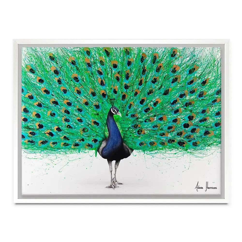 Proud Peacock Canvas Print Proud Peacock Canvas Print wall art product Ashvin Harrison