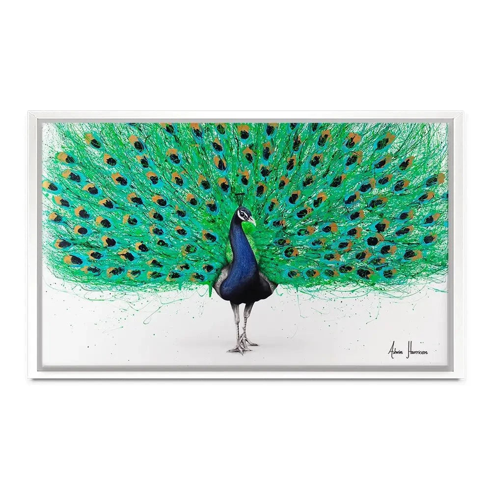 Proud Peacock Canvas Print Proud Peacock Canvas Print wall art product Ashvin Harrison