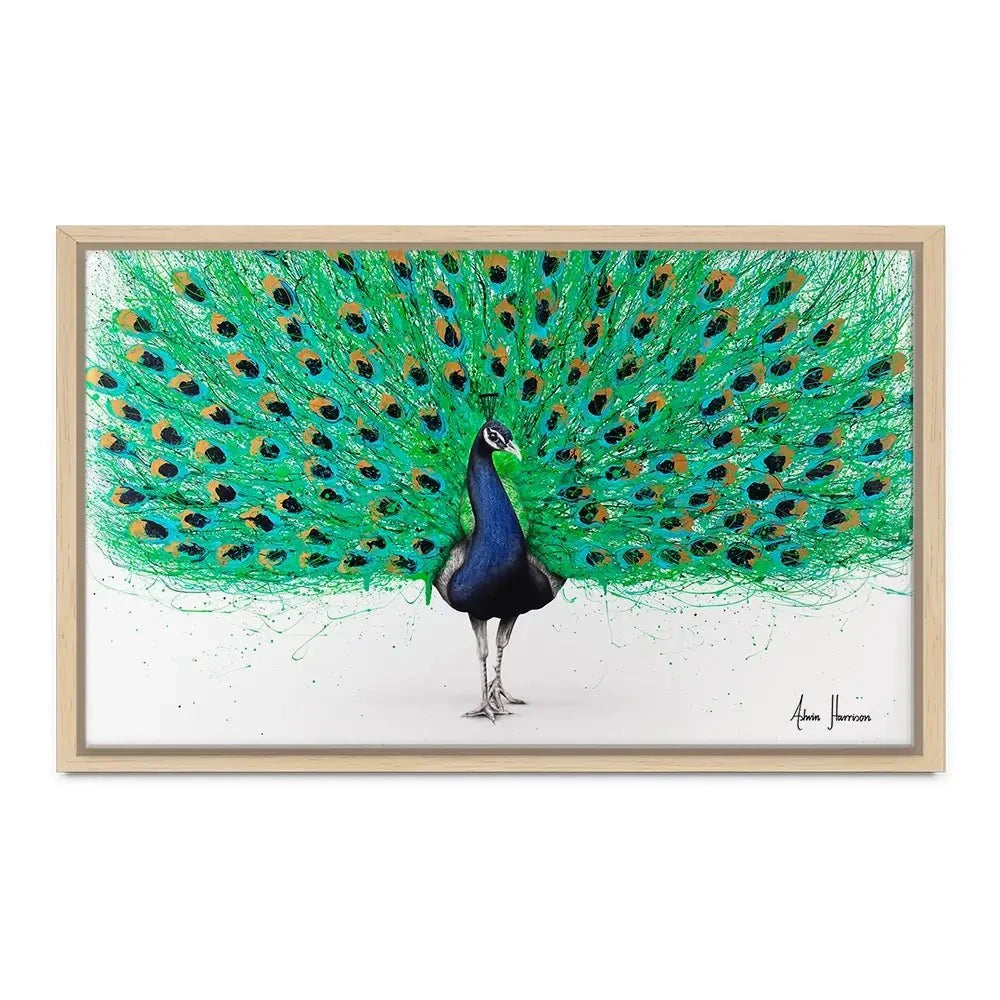 Proud Peacock Canvas Print Proud Peacock Canvas Print wall art product Ashvin Harrison