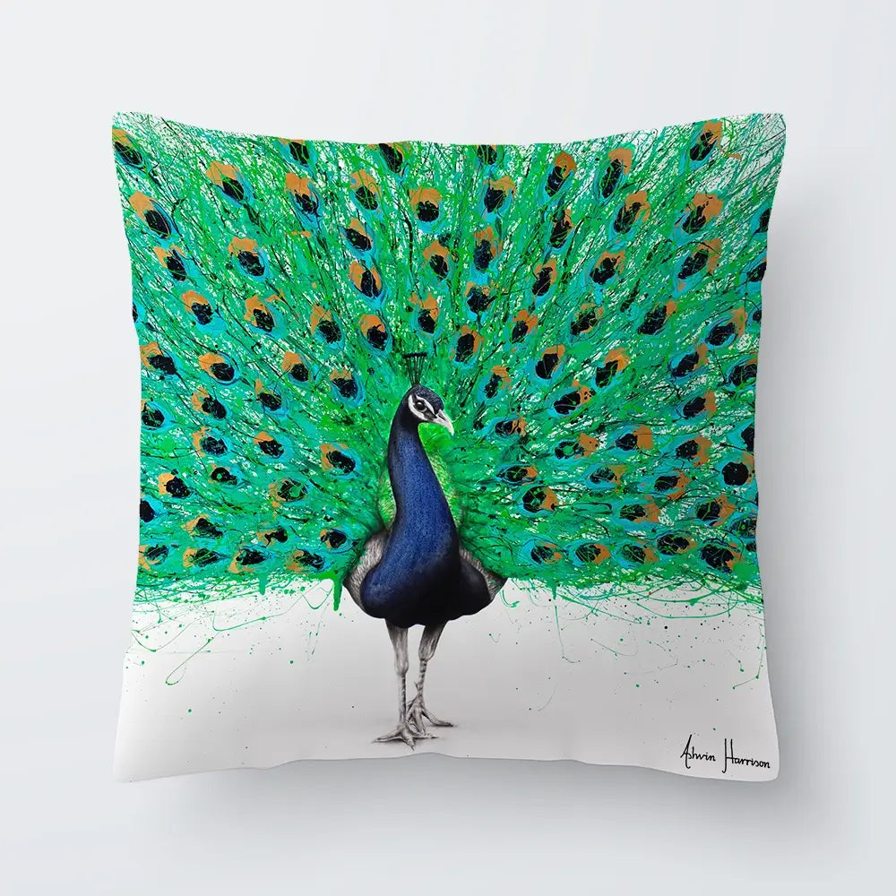 Proud Peacock Cushion Proud Peacock Cushion wall art product Ashvin Harrison