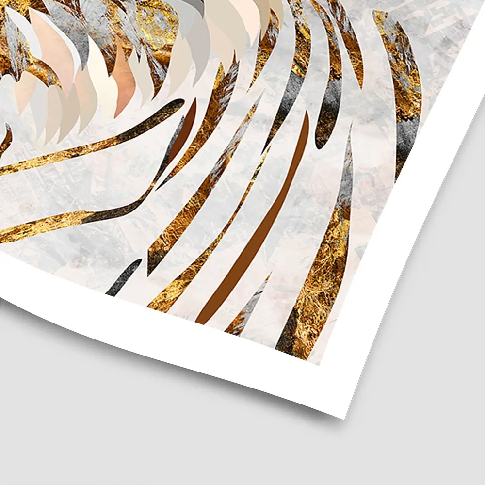Proud Tiger Square Art Print Proud Tiger Square Art Print wall art product Sarah Manovksi