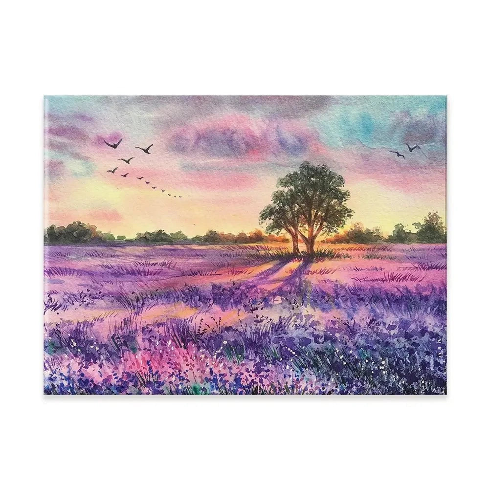 Provence Lavender Field Canvas Print Provence Lavender Field Canvas Print wall art product EL_Art / Shutterstock