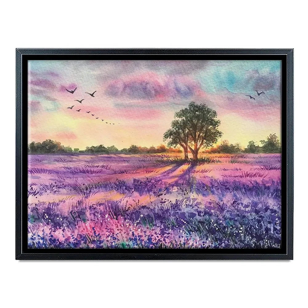 Provence Lavender Field Canvas Print Provence Lavender Field Canvas Print wall art product EL_Art / Shutterstock
