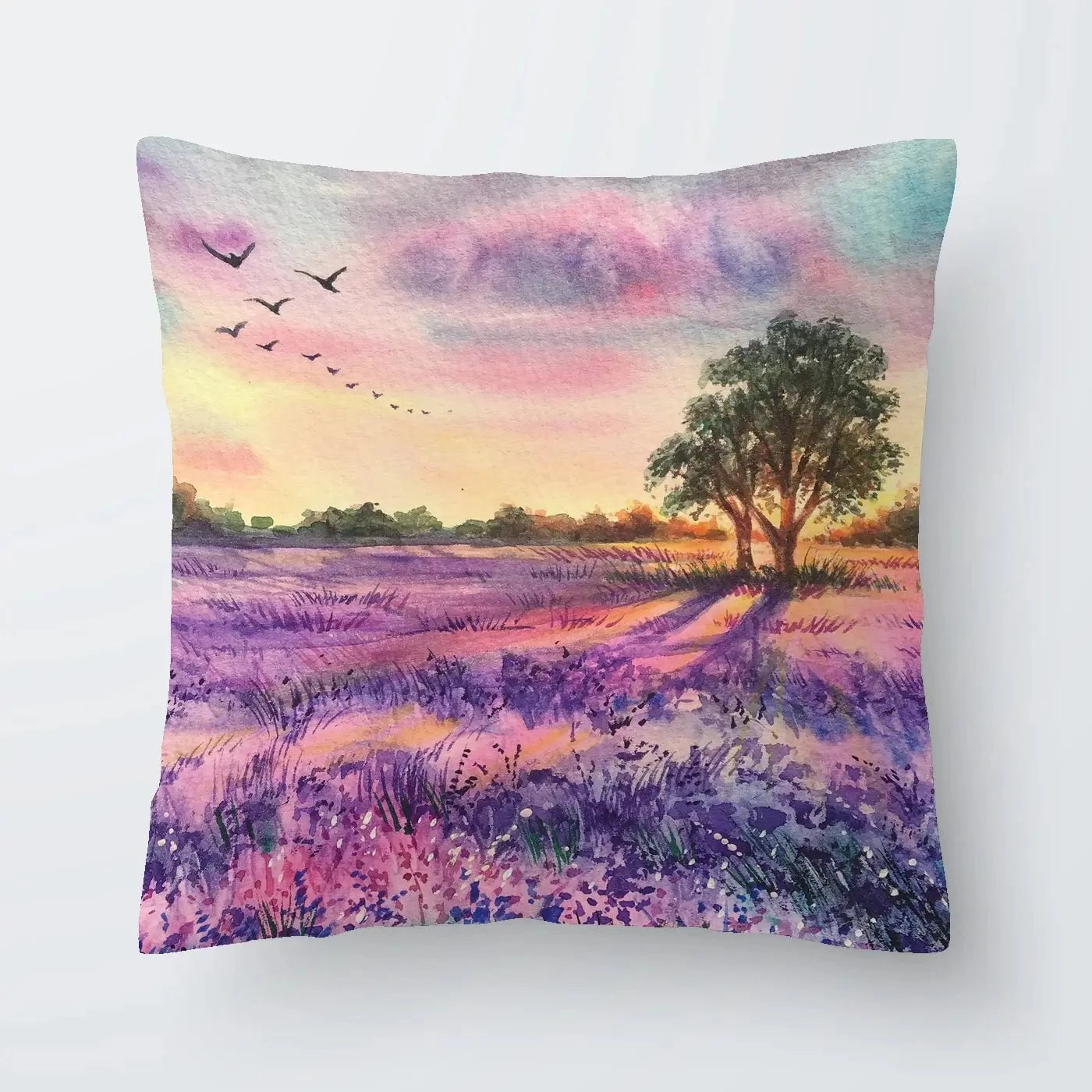 Provence Lavender Field Cushion Provence Lavender Field Cushion wall art product EL_Art / Shutterstock