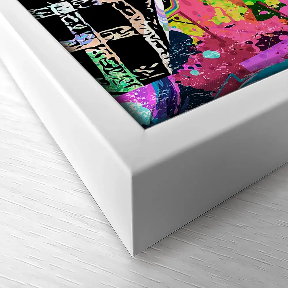 Psychedelic Frenchie Canvas Print Psychedelic Frenchie Canvas Print wall art product ARTEMENKO VALENTYN / Shutterstock