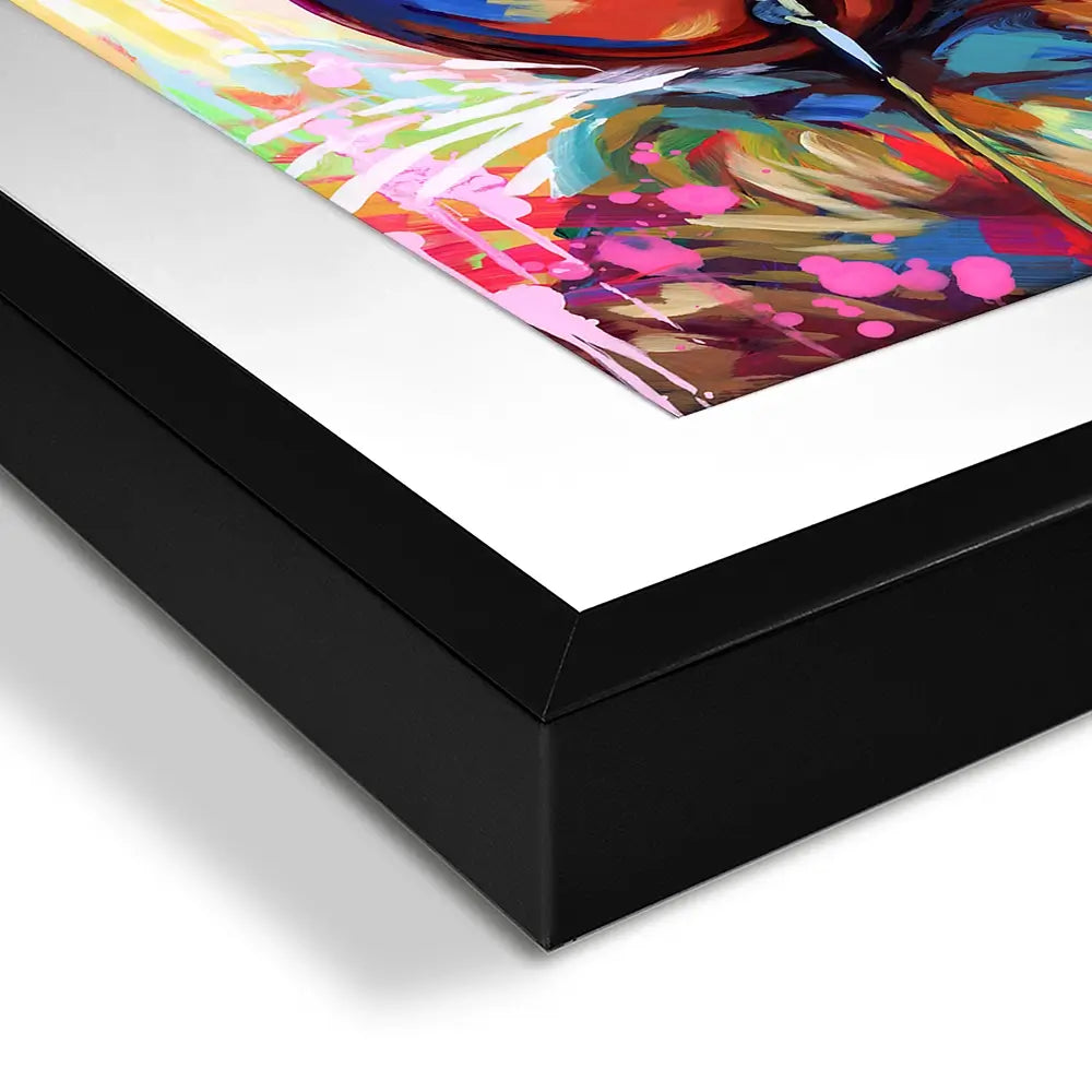 Pug's Beat Bliss Square Framed Art Print Pug's Beat Bliss Square Framed Art Print wall art product Leon Devenice