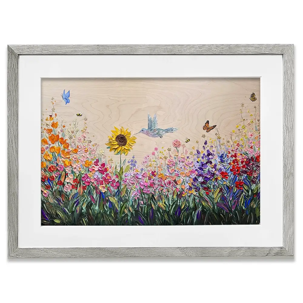 Pure Love Garden Framed Art Print Pure Love Garden Framed Art Print wall art product Nada Khatib