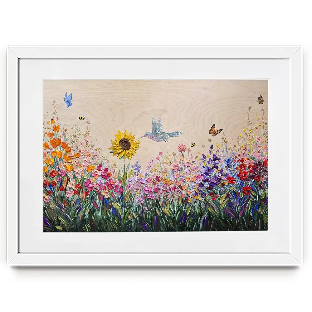 Pure Love Garden Framed Art Print Pure Love Garden Framed Art Print wall art product Nada Khatib