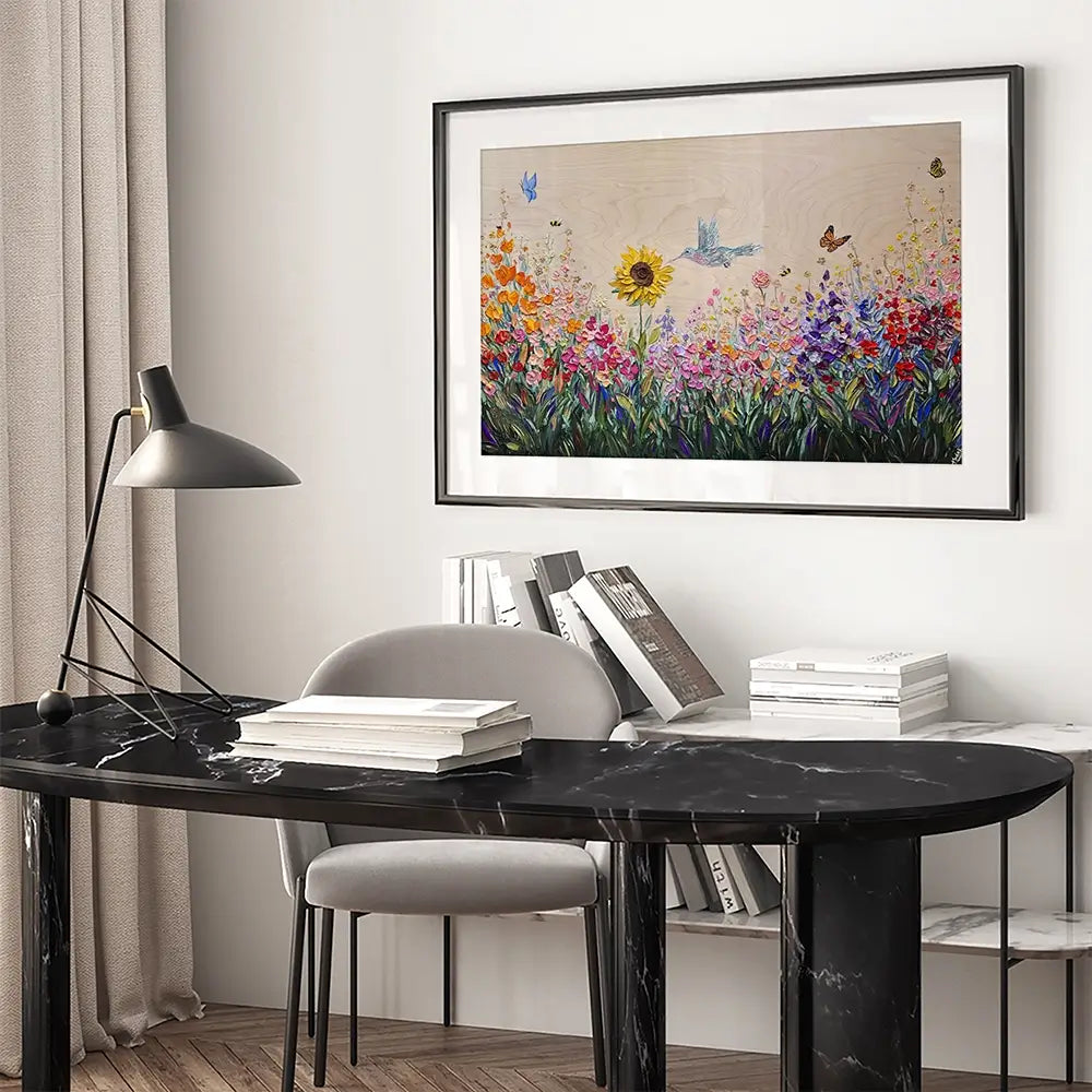 Pure Love Garden Framed Art Print Pure Love Garden Framed Art Print wall art product Nada Khatib