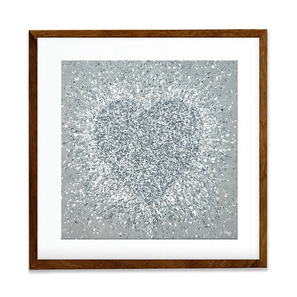Pure Love Square Framed Art Print Pure Love Square Framed Art Print wall art product Jo Gough