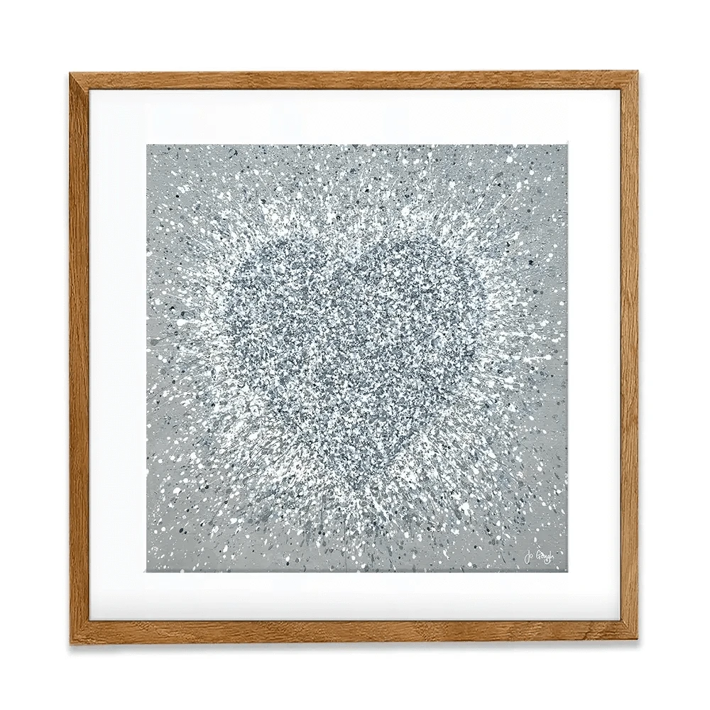 Pure Love Square Framed Art Print Pure Love Square Framed Art Print wall art product Jo Gough
