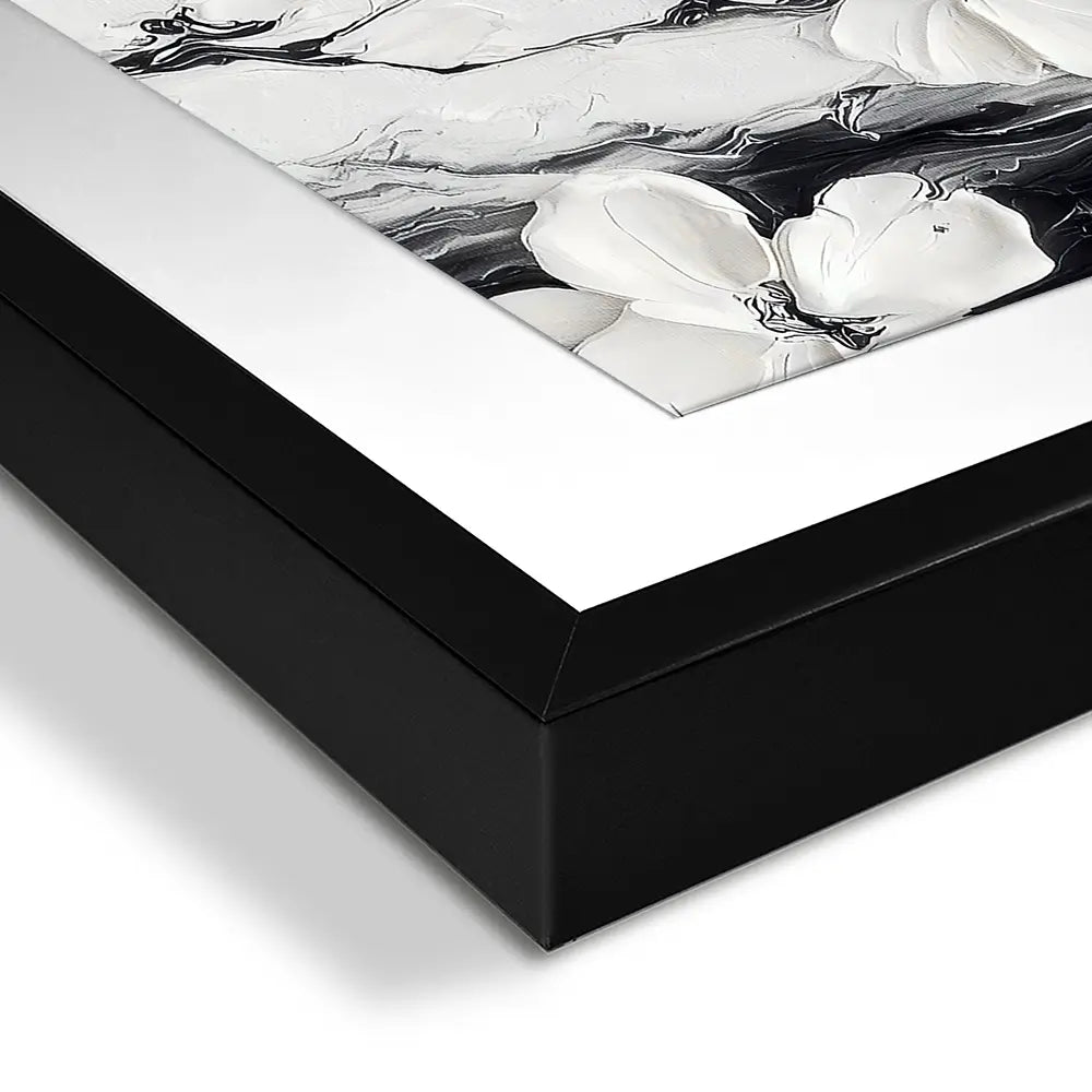Pure White Blossoms Framed Art Print Pure White Blossoms Framed Art Print wall art product LSR Design Studio - Independent