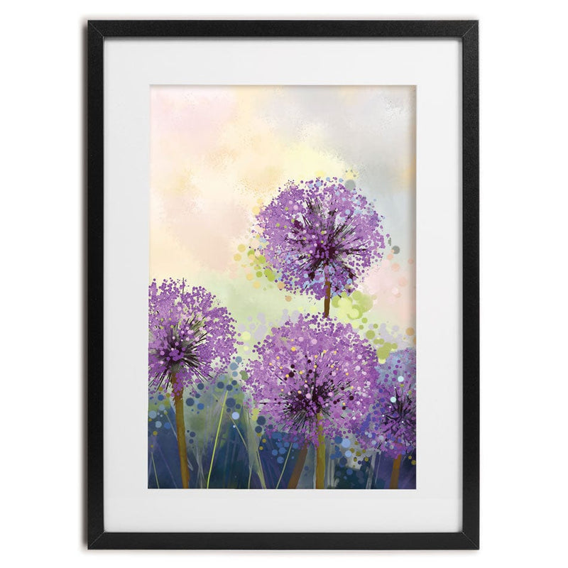 Purple Allium Framed Art Print wall art product pluie_r / Shutterstock