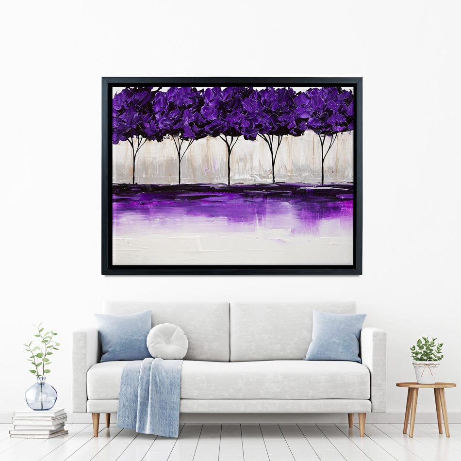 Purple Blossom Canvas Print wall art product Osnat Tzadok