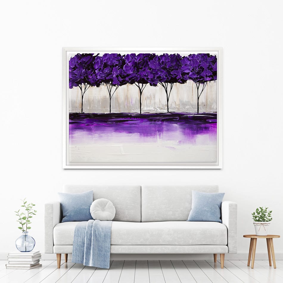 Purple Blossom Canvas Print wall art product Osnat Tzadok