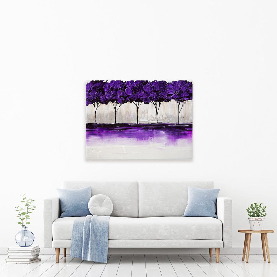 Purple Blossom Canvas Print wall art product Osnat Tzadok