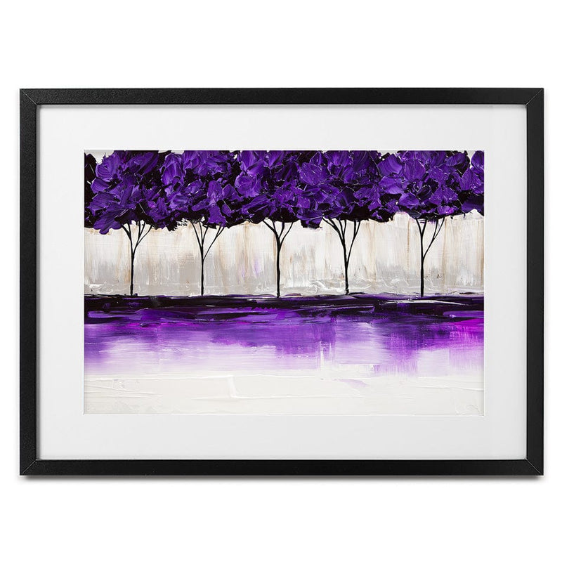 Purple Blossom Framed Art Print wall art product Osnat Tzadok
