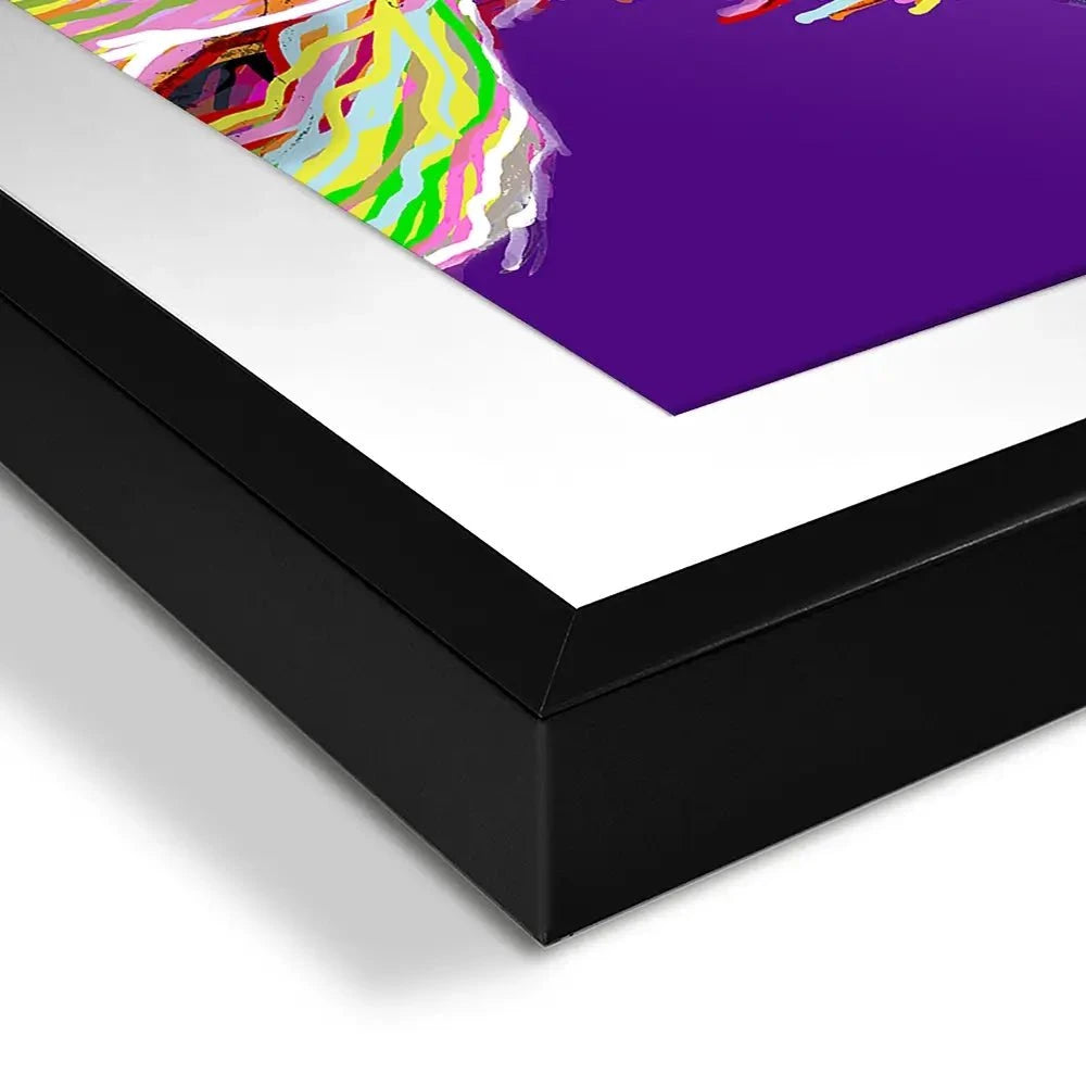 Purple Cheeky Coo Framed Art Print Purple Cheeky Coo Framed Art Print wall art product Independent