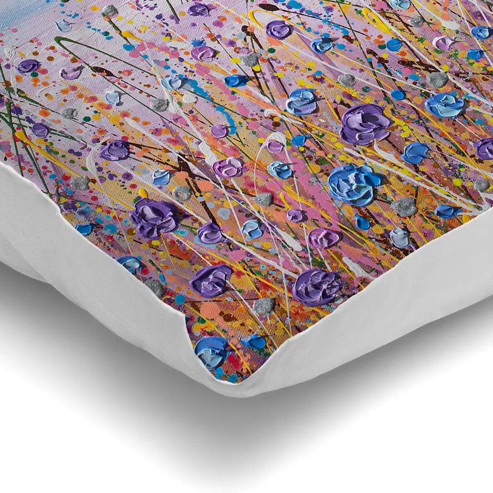 Purple Flower Field Cushion Purple Flower Field Cushion wall art product Olga Tkachyk